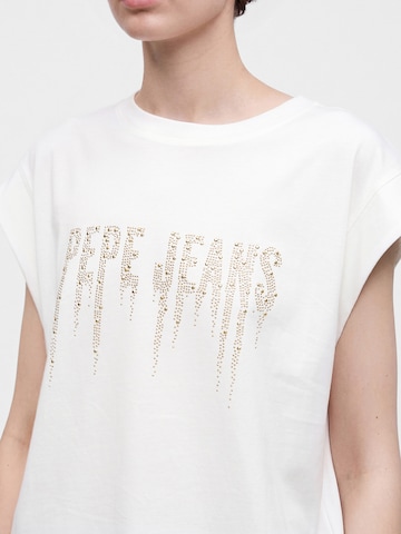 Pepe Jeans - Camiseta 'CARINA' en blanco