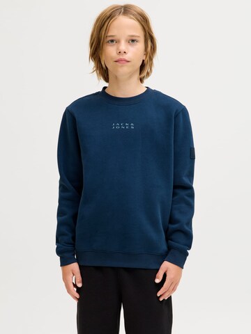 JACK & JONES Sweatshirt 'Point' in Blauw: voorkant