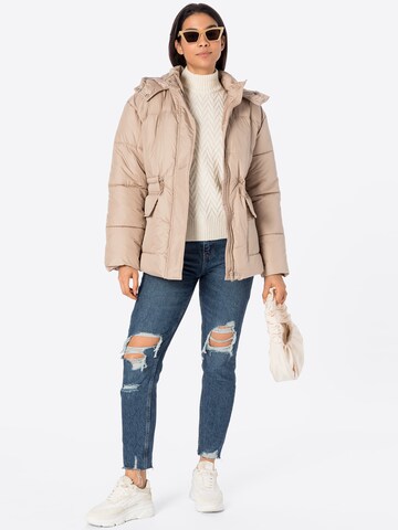 PIECES Winterjas 'LOUIE' in Beige