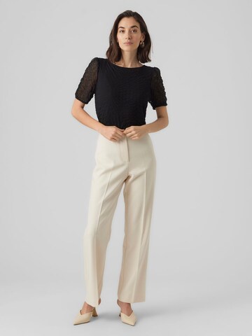 VERO MODA Regular Suorat housut värissä beige