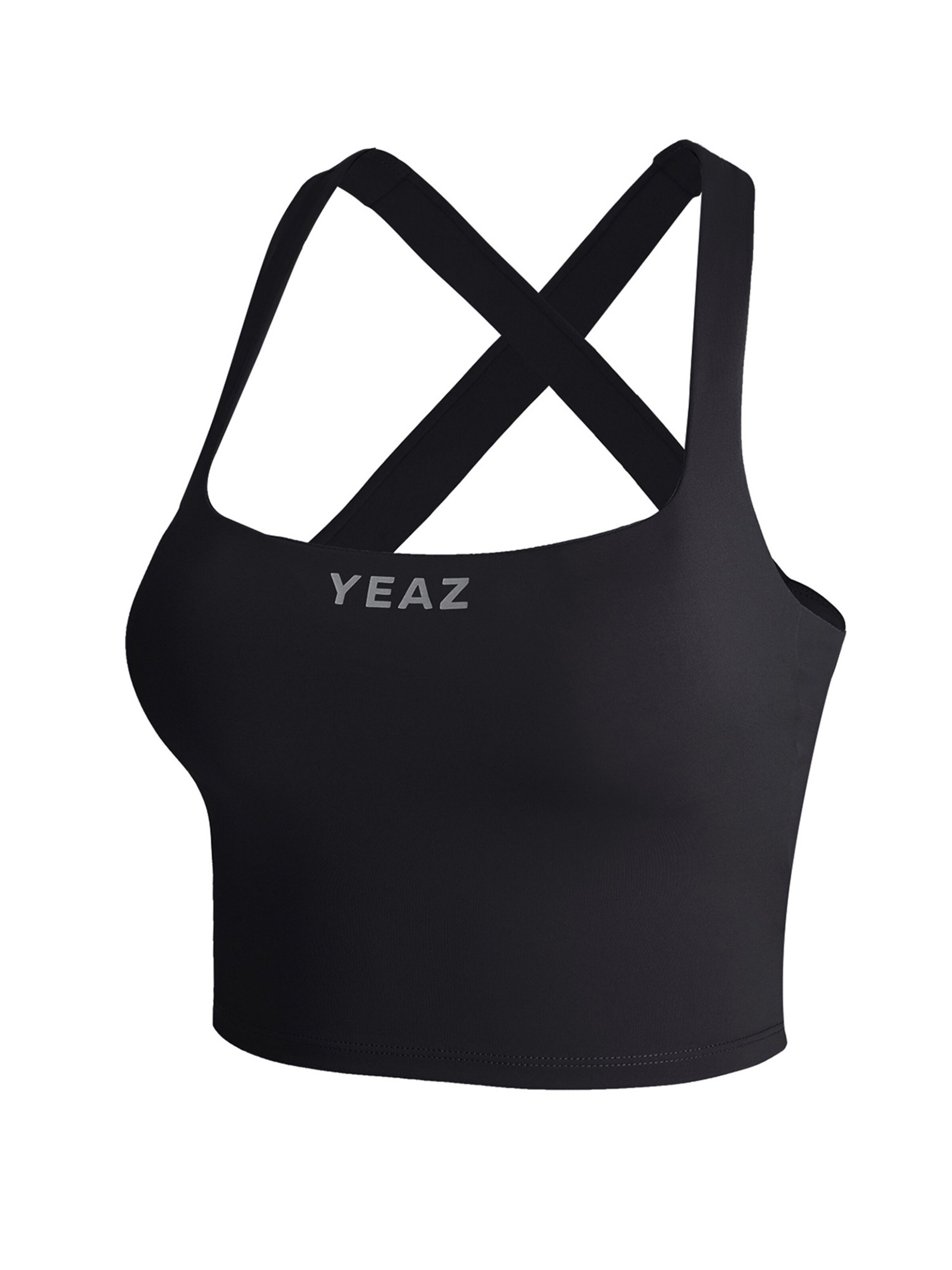 Sport top 'Show' de la YEAZ pe negru: față