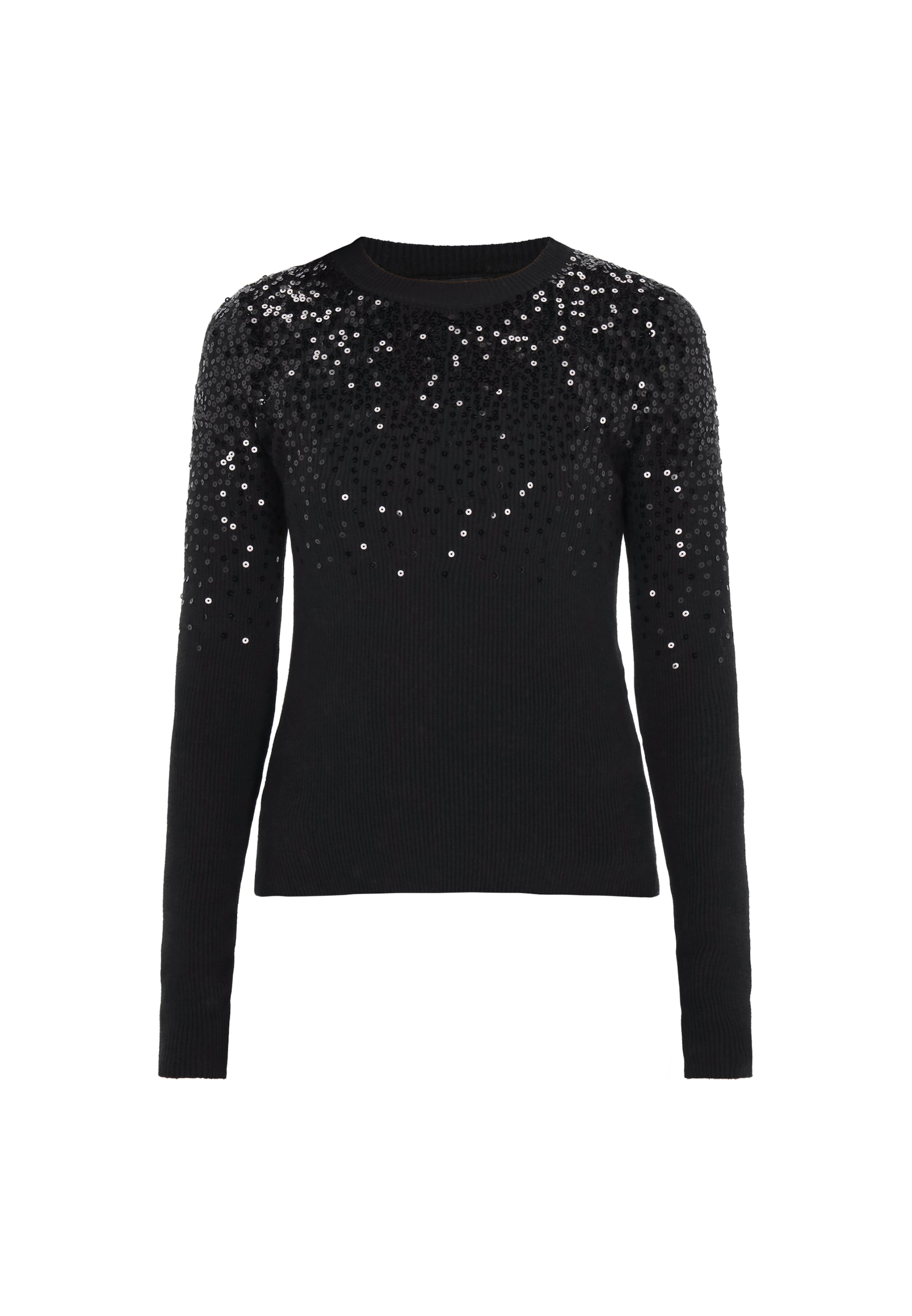 Pull-over usha BLACK LABEL en noir : devant