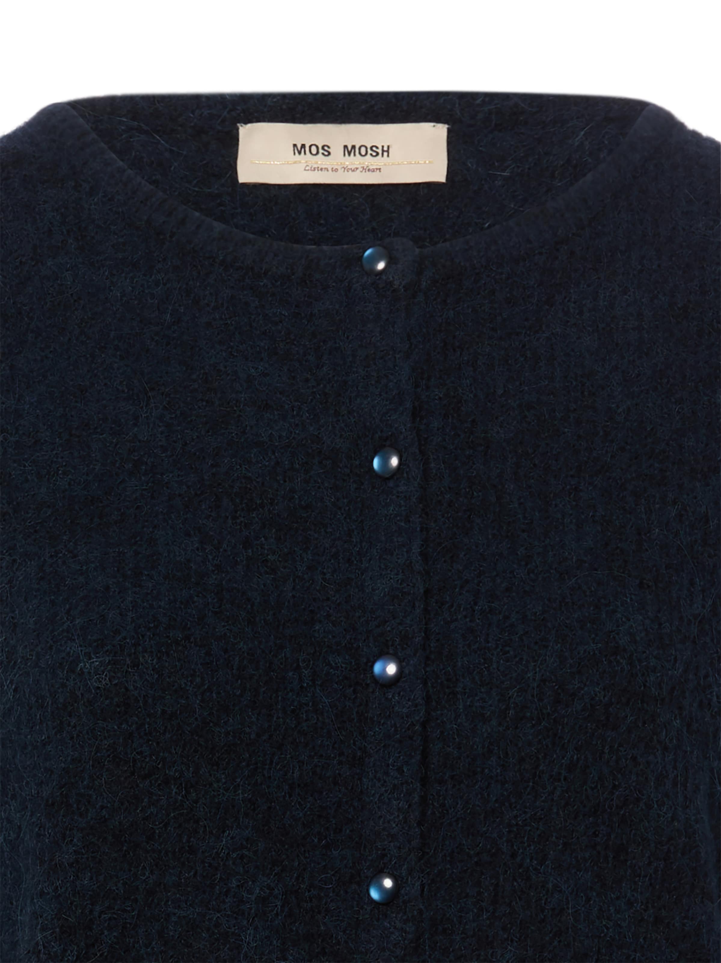MOS MOSH Knit Cardigan ' MMAlmine ' in Blue: front