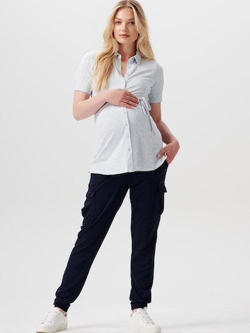 Esprit Maternity Blouse in Blue: front