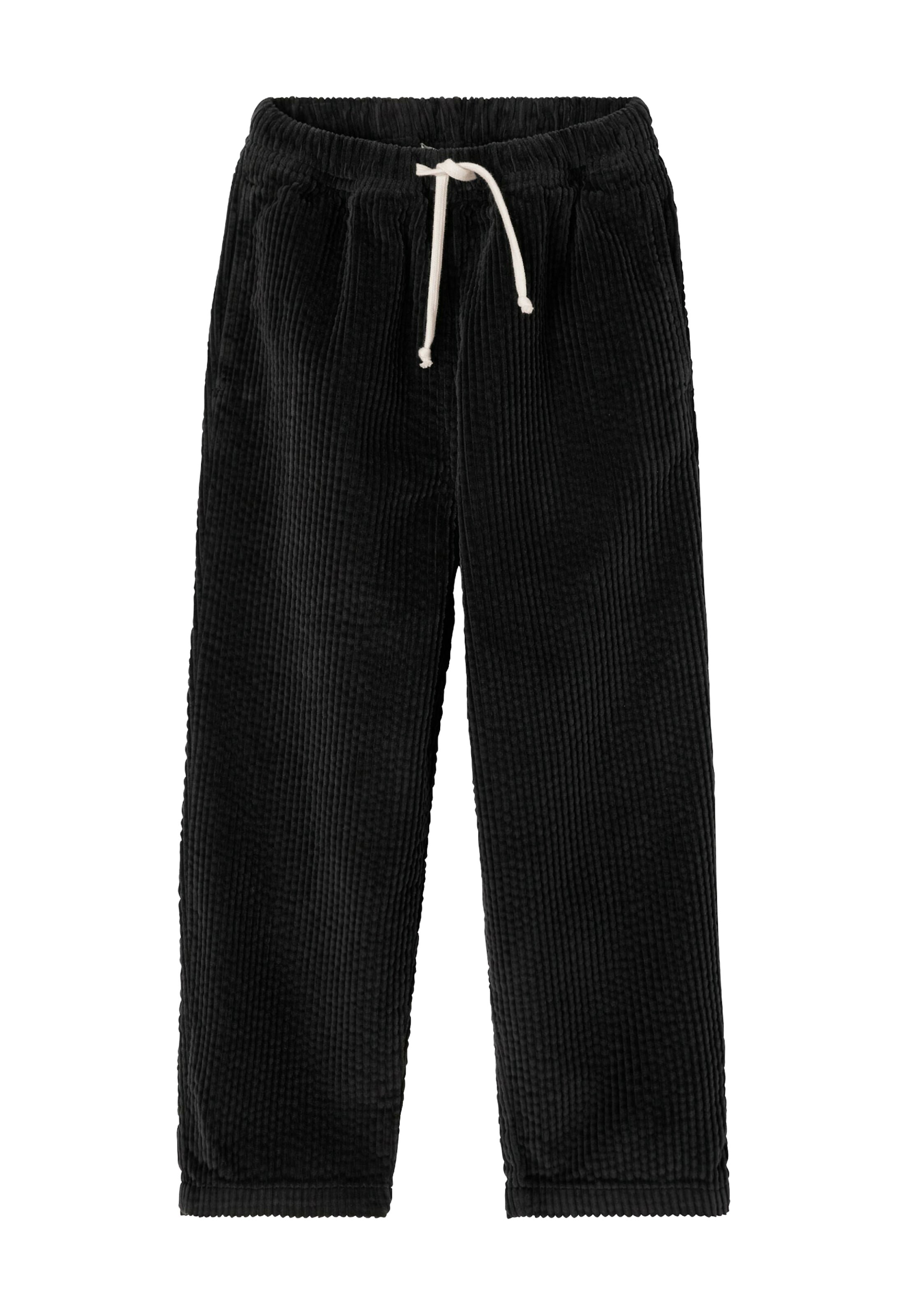 AMERICAN VINTAGE Loosefit Kalhoty 'Padow' – černá: přední strana