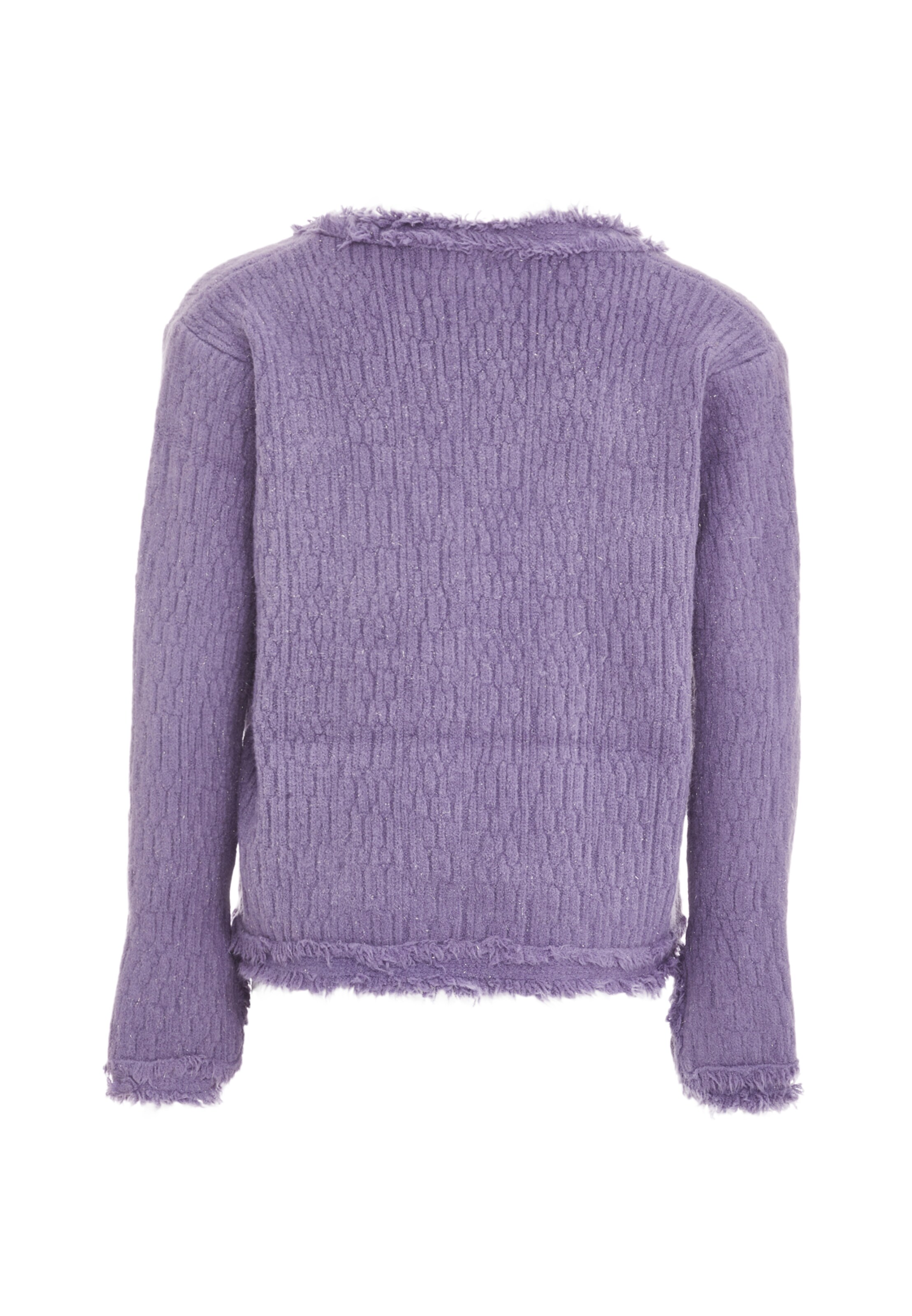 NALLY Knit Cardigan in Purple