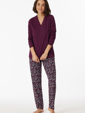Pyjama ' Comfort Nightwear ' SCHIESSER en violet : devant