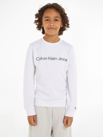 Calvin Klein Jeans Bluza w kolorze biały: przód