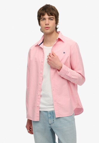 Coupe regular Chemise Superdry en vert : devant