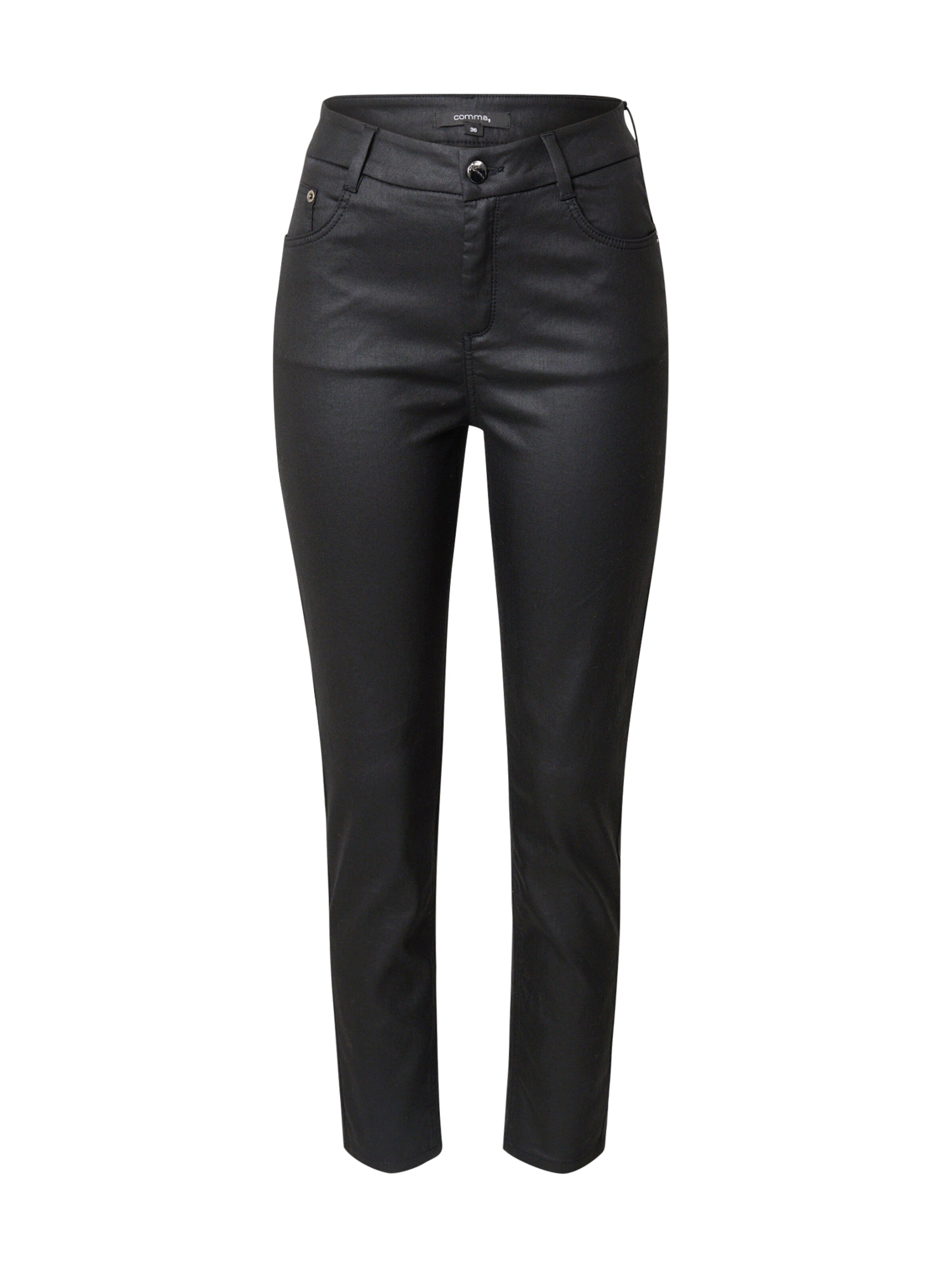 COMMA Slimfit Hose in Schwarz: Vorderseite