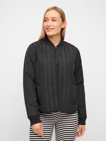 Veste mi-saison basic apparel en noir : devant