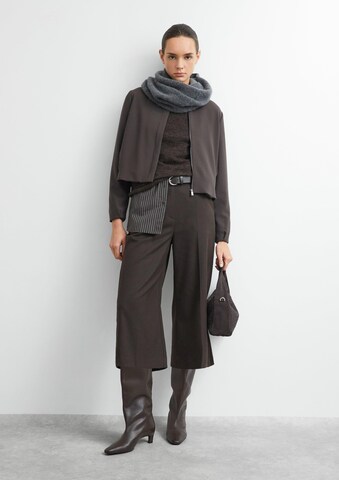 COMMA Wide Leg Hose in Braun: Vorderseite