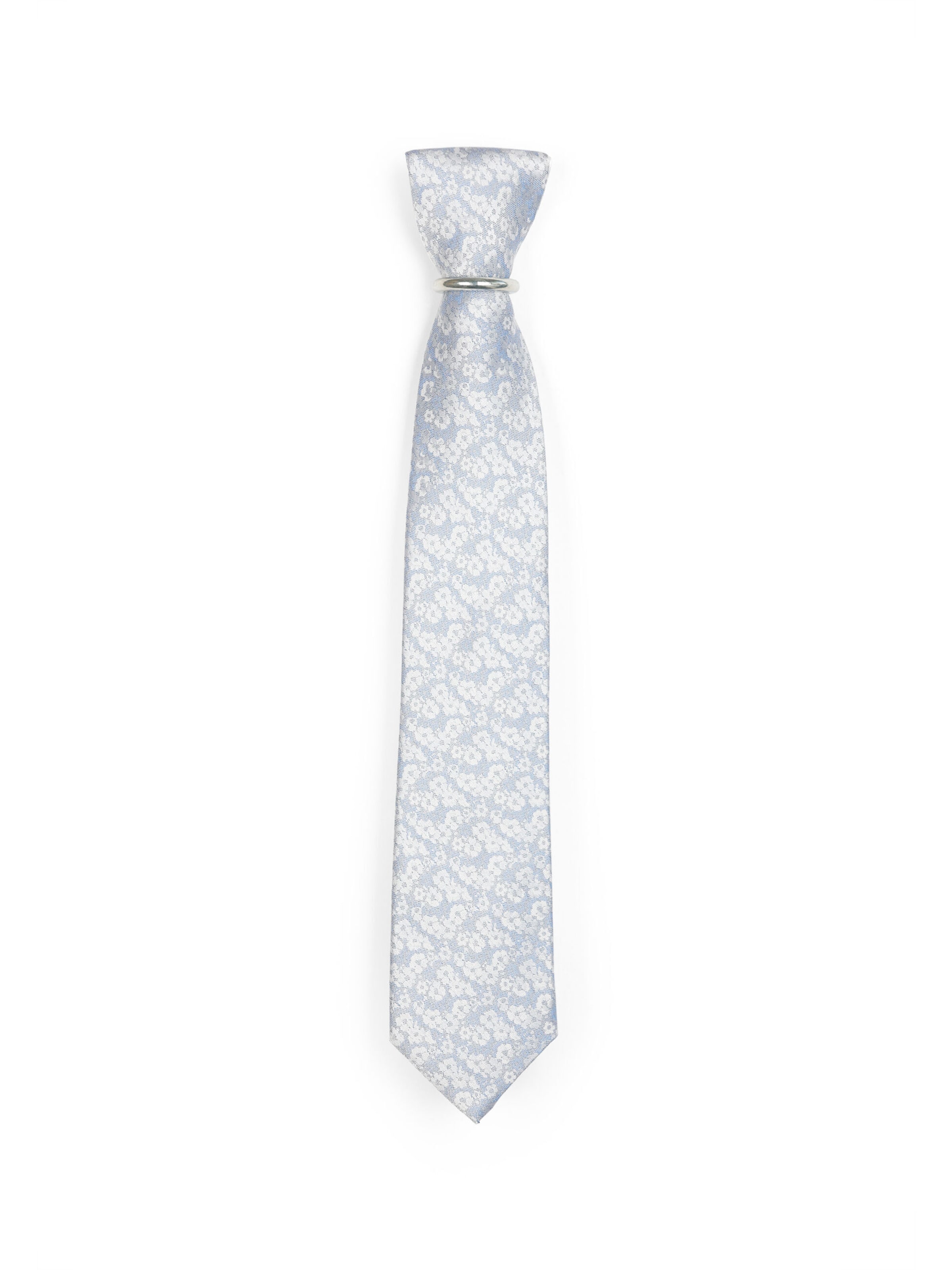 Real Guys Set: Krawatte und Einstecktuch in Blau: Vorderseite