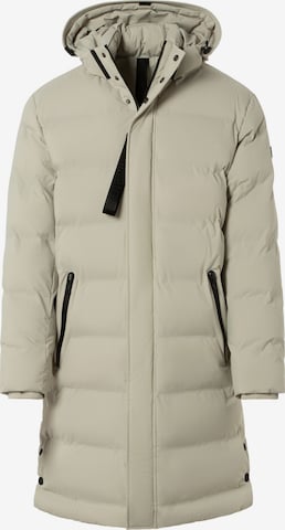 BENVENUTO Winterjacke 'CIRO', Model ist 185 cm groß und trägt Größe 50 in Weiß: Vorderseite