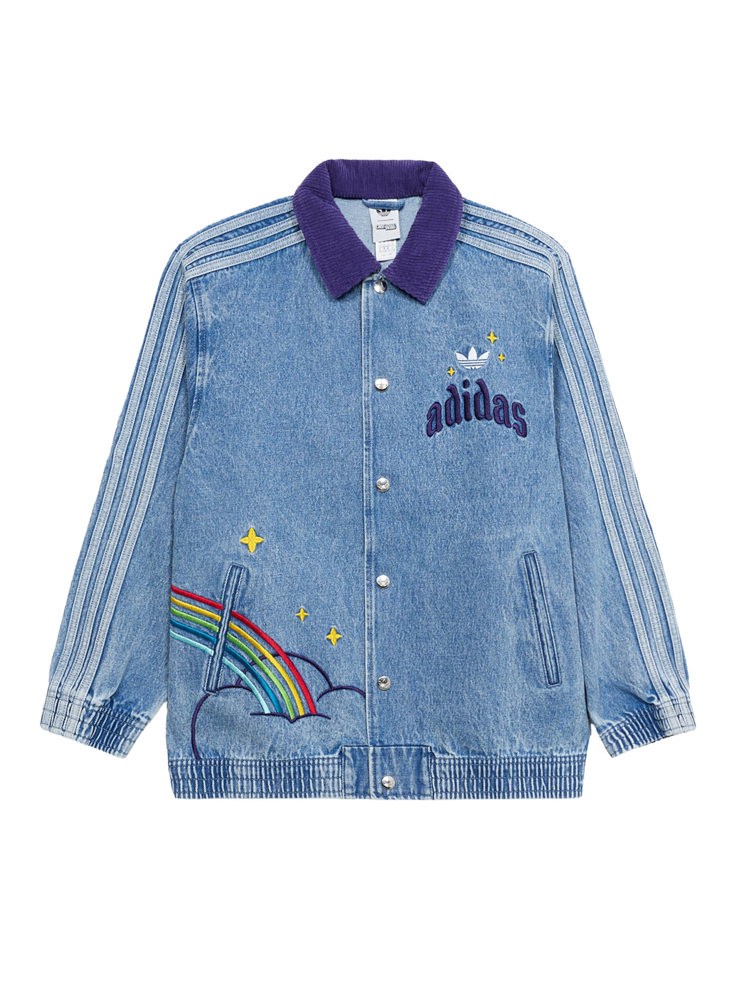 ADIDAS ORIGINALS Átmeneti dzseki - kék: elől