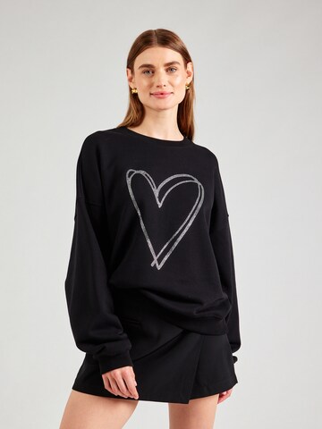 MYLAVIE by Sarah Harrison Sweatshirt i svart: framsida