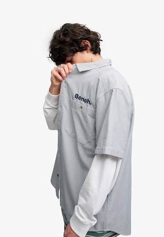 BENCH Comfort fit Overhemd 'Bench x Superdry & Co' in Grijs