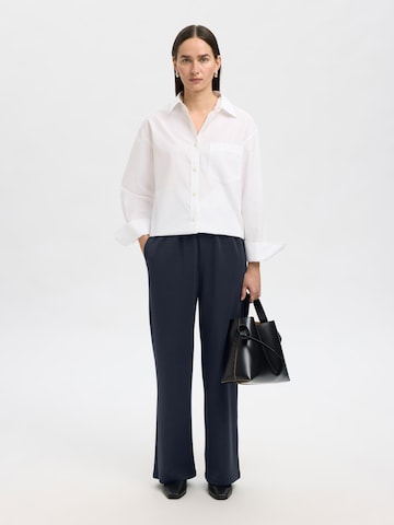 SELECTED FEMME Regular Broek in Blauw