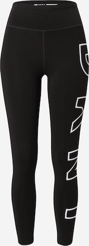DKNY Performance Skinny Workout Pants in Black: front