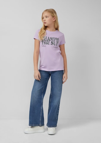 T-Shirt s.Oliver en violet : devant