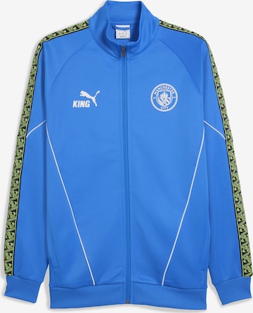 PUMA Sportsweatjacke 'Manchester City King Anthem' in Blau: Vorderseite
