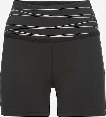 VIVANCE Slim fit Workout Pants in Black: front