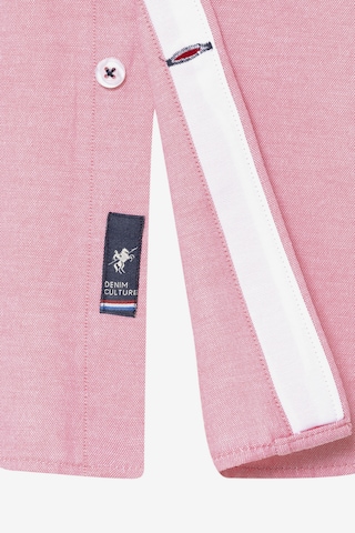 DENIM CULTURE Regularny krój Koszula 'EDIZ' w kolorze różowy