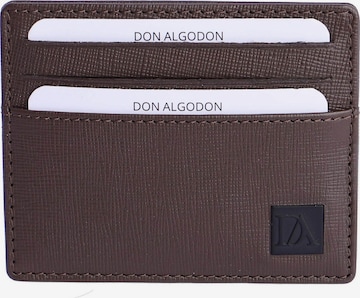 Don Algodon - Cartera 'Tarjetero para hombre Marco de piel con protección RFID' en marrón: frente