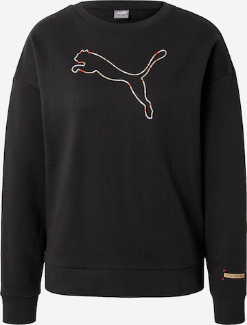 PUMA Athletic Sweatshirt 'Better Crew' in Black: front