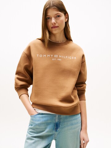 TOMMY HILFIGER Свитшот в Коричневый: спереди