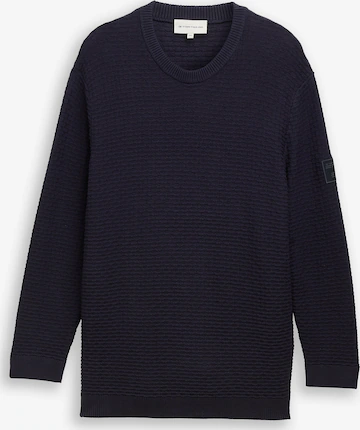 mėlyna TOM TAILOR Men + Megztinis: priekis