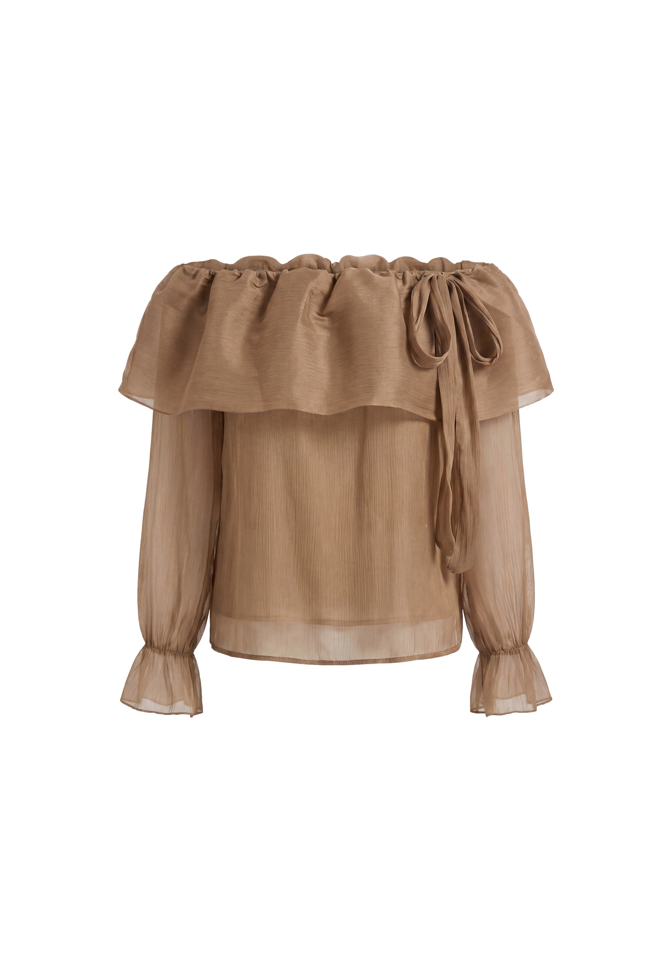 faina Bluse in XS in camel, Produktansicht