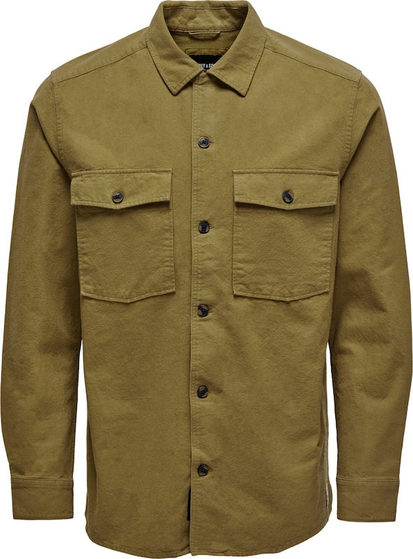 Only & Sons Regular Fit Hemd in Braun YC6323 Only & Sons Regular Fit Hemd in Braun YC6323