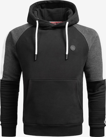Alessandro Salvarini Hoodie ' ASFelippe ' in Schwarz: Vorderseite