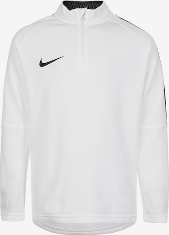 NIKE Athletic Sweatshirt 'Academy 18' in White: front