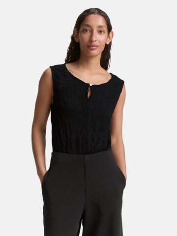 TOM TAILOR Top in Zwart: voorkant