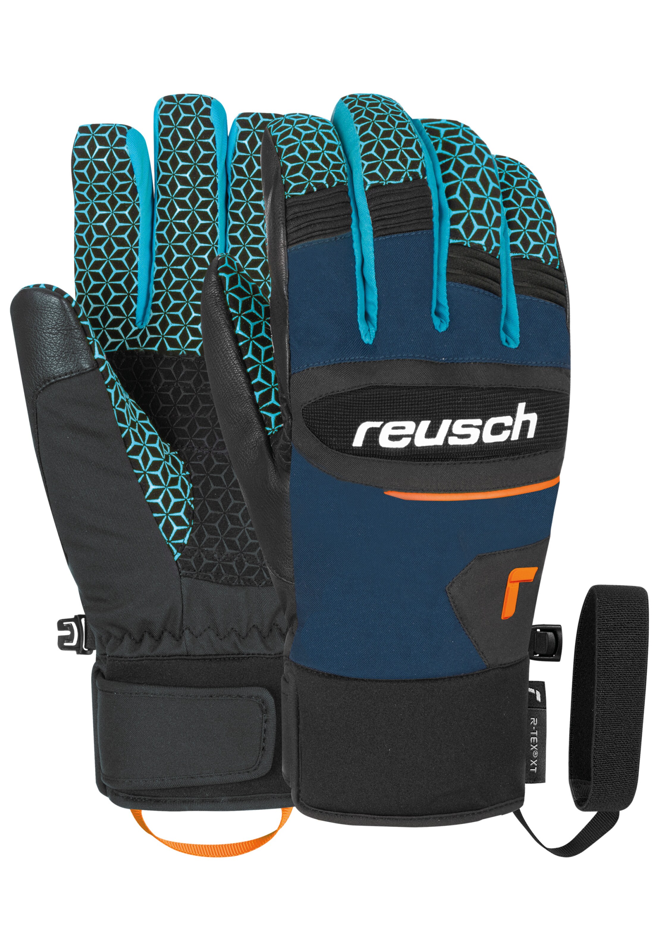 REUSCH Fingerhandschuhe 'Dragon R-TEX® XT' in Blau: Vorderseite