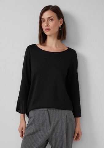 s.Oliver Shirt in Zwart: voorkant