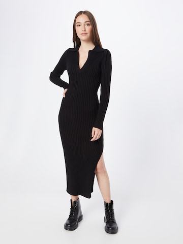 In The Style Knitted dress 'BILLIE' in Black: front