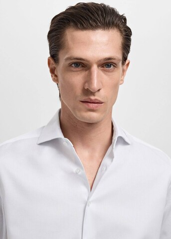 MANGO MAN Slim Fit Hemd 'Pals' in Weiß