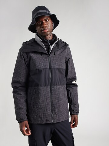 QUIKSILVER Funktionsjacka 'HIGH IN TH HOOD' i svart: framsida