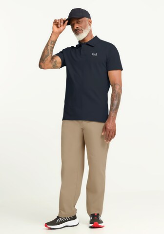 JACK WOLFSKIN Poloshirt in Blau
