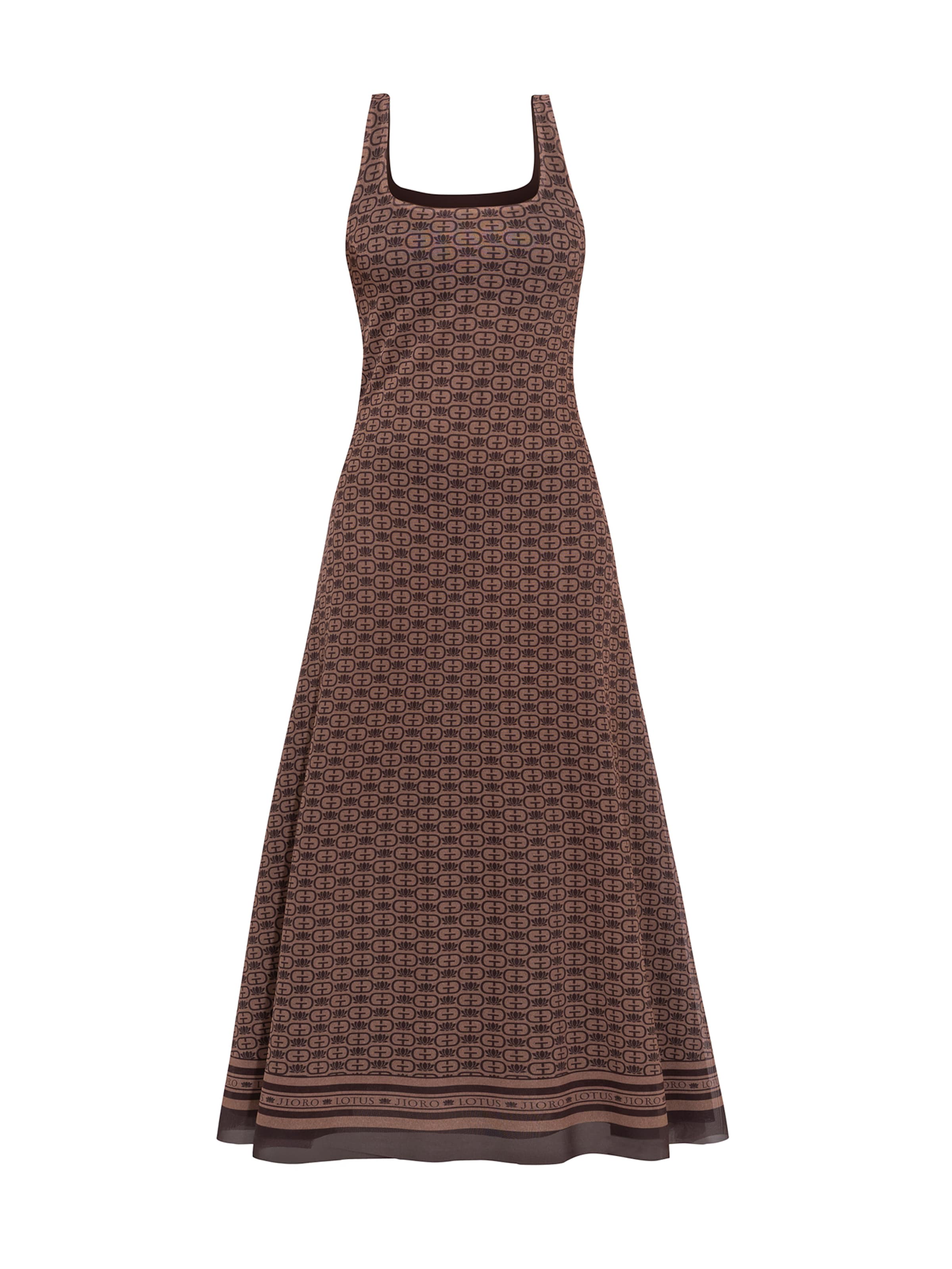 JIORO Kleid‌‌‌‌ in Braun: Vorderseite