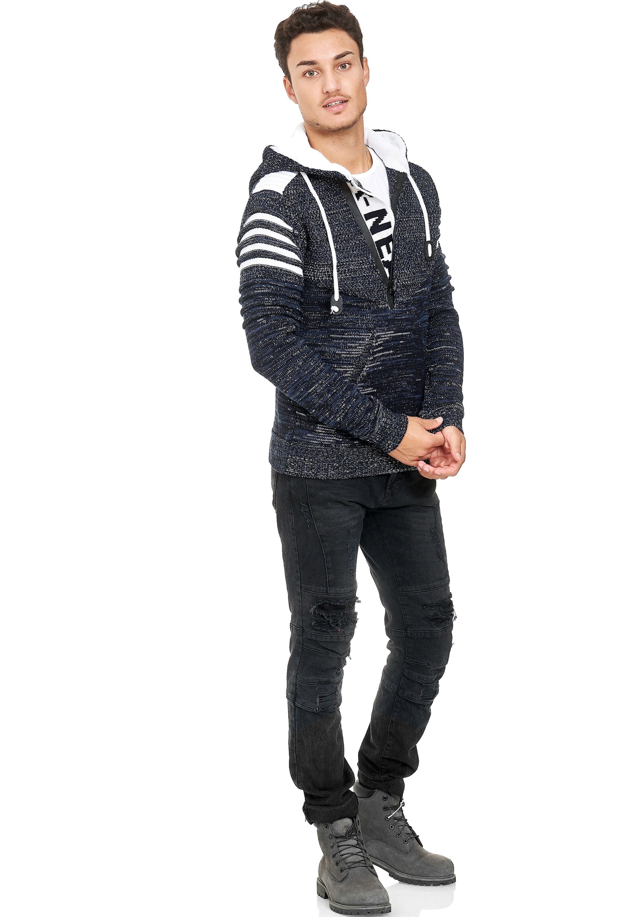 Rusty Neal Pullover in Blau