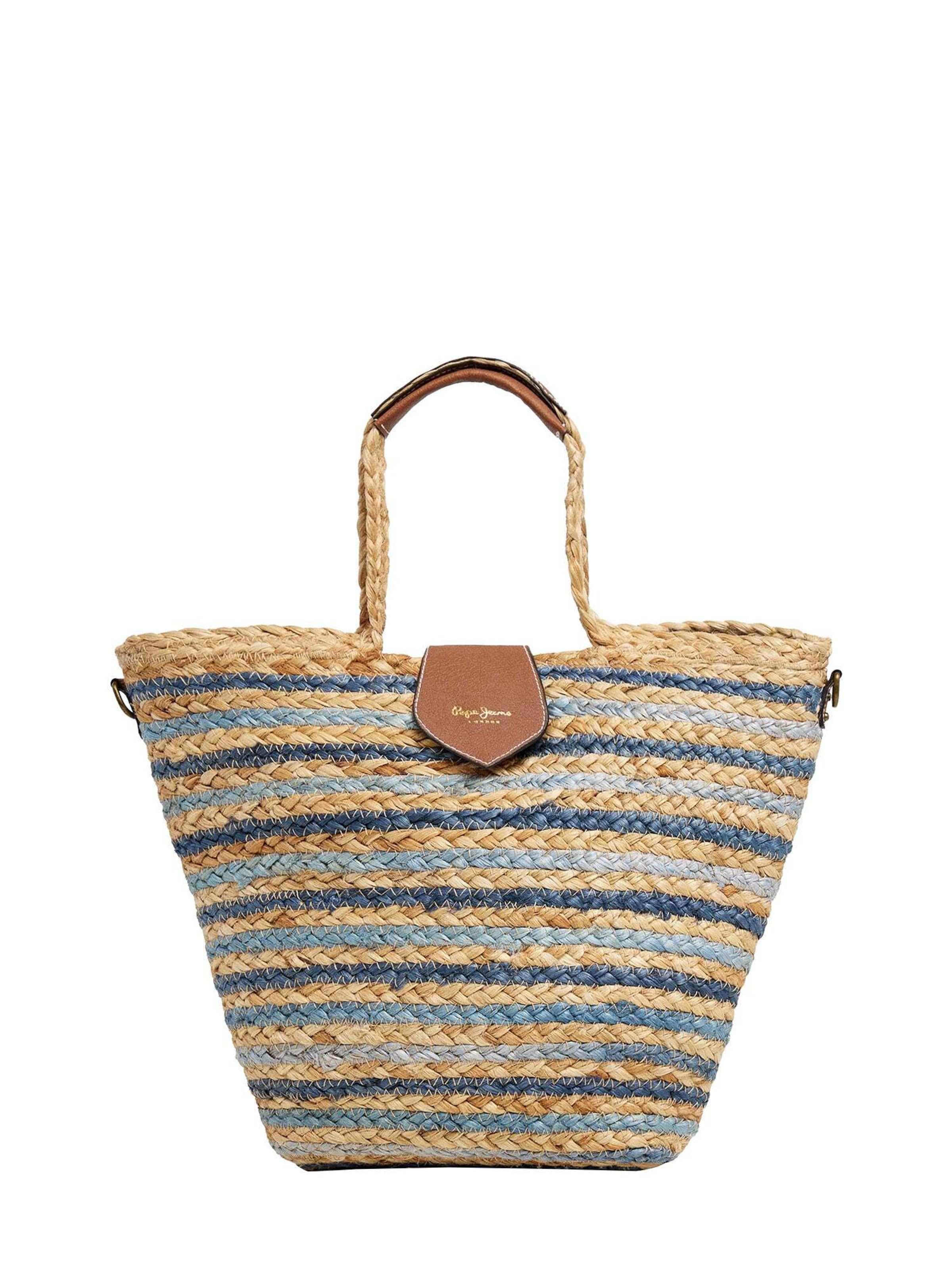 Pepe Jeans Shopper 'Nova' in Blauw: voorkant
