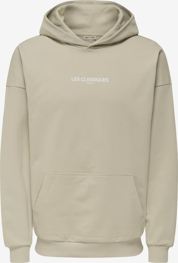 Only & Sons Sweater majica 'LES CLASSIQUES' veličine L u bež / bijela, Pregled proizvoda