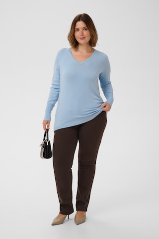 KAFFE CURVE Pullover 'KCLizzy' in Blau