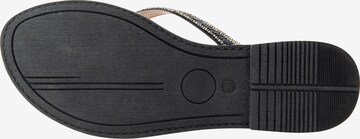 usha FESTIVAL T-Bar Sandals in Black