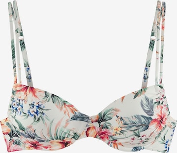 LASCANA - Clásico Top de bikini en blanco: frente