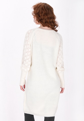 Manteau en tricot DreiMaster Vintage en blanc